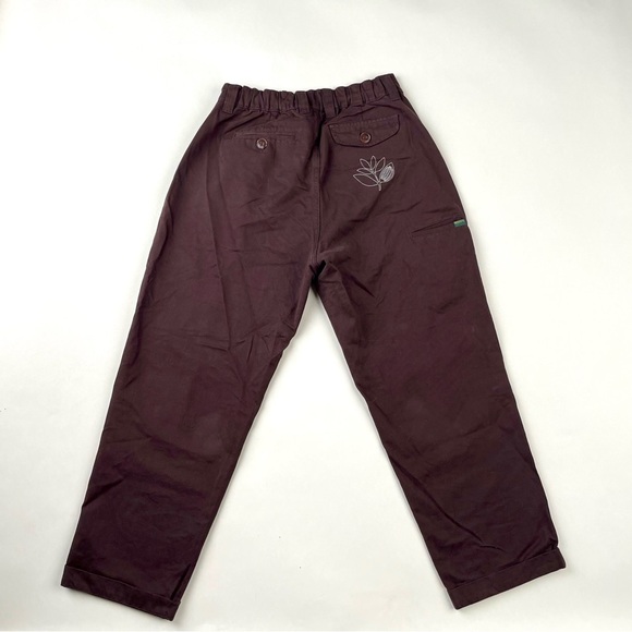 Magenta Dark Brown Chinos - Picture 2 of 7